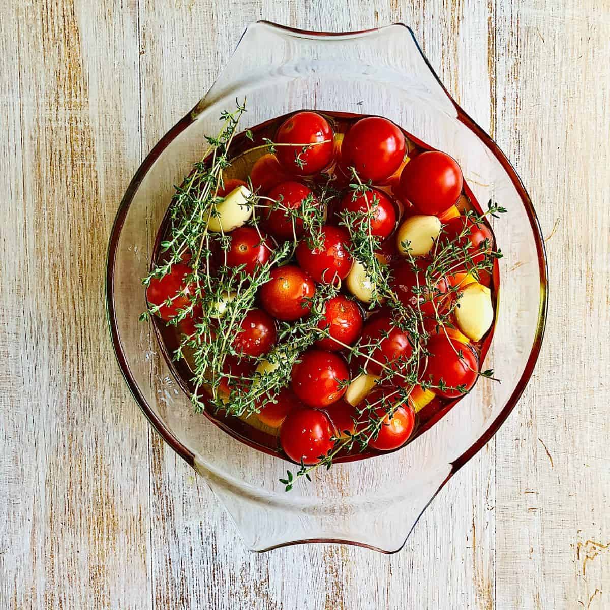 A Bowl of Tomatoes Ready For Cooking To Produce Confit Tomatoes