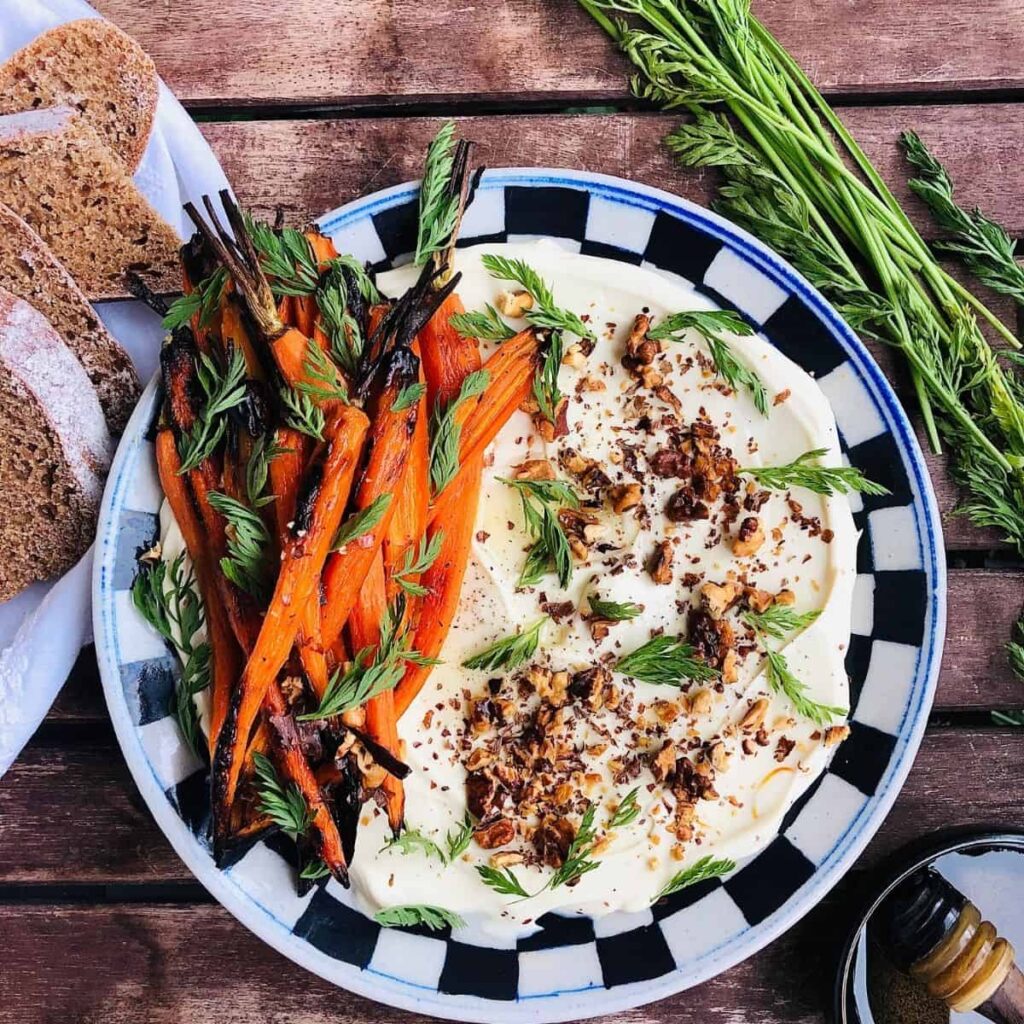 Dairy Free Labneh With Baby Carrots & Walnuts Kitchen & Other Stories