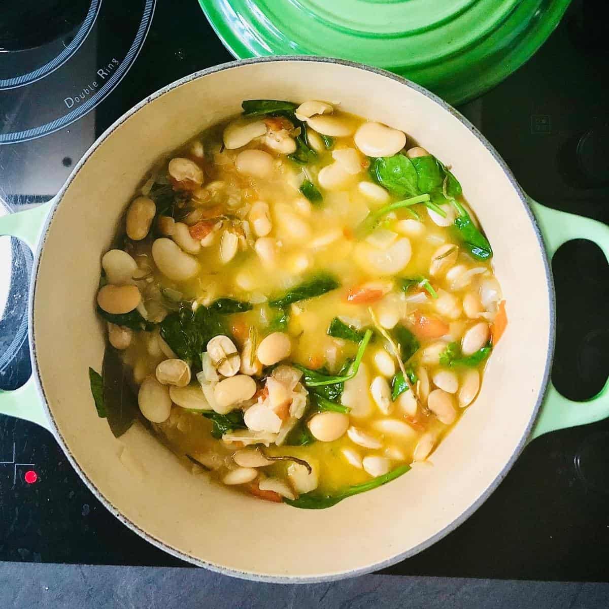 Butterbean Stew After Cooking