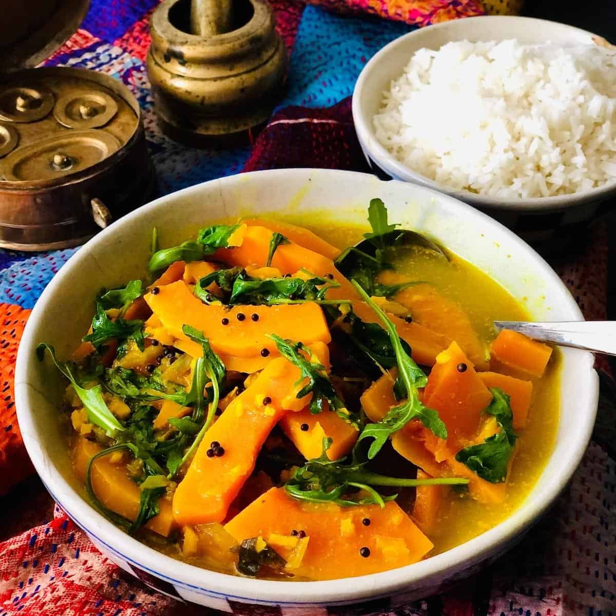 Bowl of charchari. Mixed Vegetable recipe