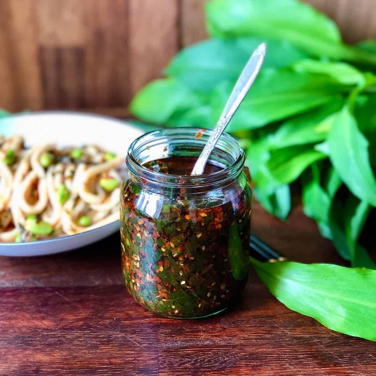 Chilli Oil With Wild Garlic - Kitchen and Other Stories