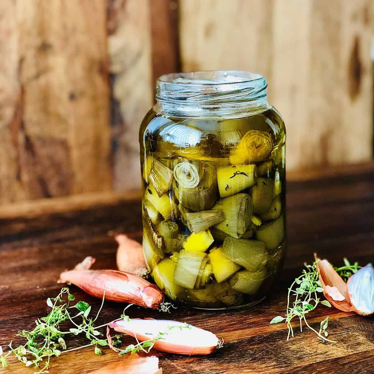 Shallot Confit with Herbs